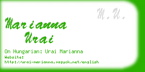 marianna urai business card